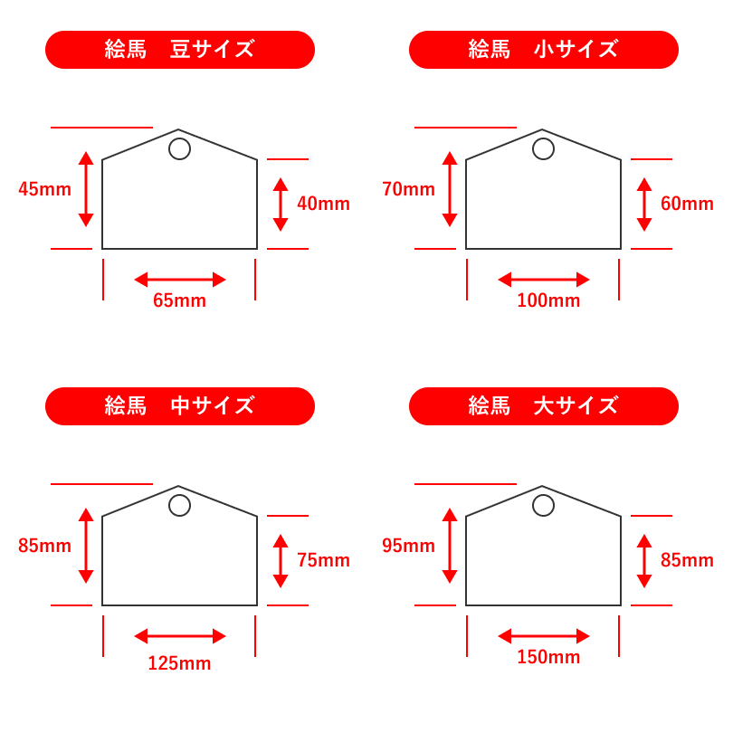 絵馬 サイズ